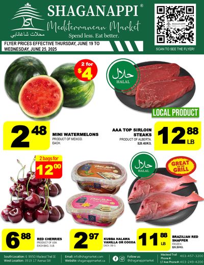 Shaganappi Mediterranean Market Flyer June 19 to 25