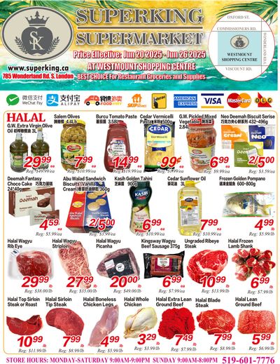 Superking Supermarket (London) Flyer June 20 to 26