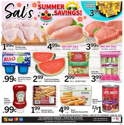 Sal's Grocery Flyer June 20 to 26