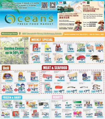 Oceans Fresh Food Market (Mississauga) Flyer June 20 to 26 Oceans Fresh Food Market (Mississauga) Flyer June 20 to 26