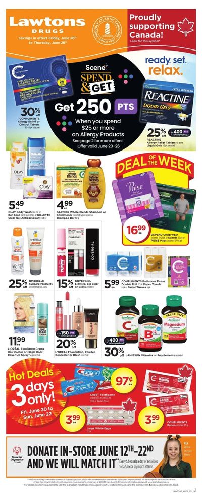 Lawtons Drugs Flyer June 20 to 26