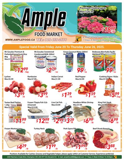 Ample Food Market (Brampton) Flyer June 13 to 19 Ample Food Market (Brampton) Flyer June 13 to 19