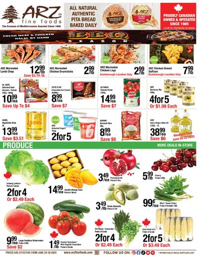 Arz Fine Foods Flyer June 20 to 26