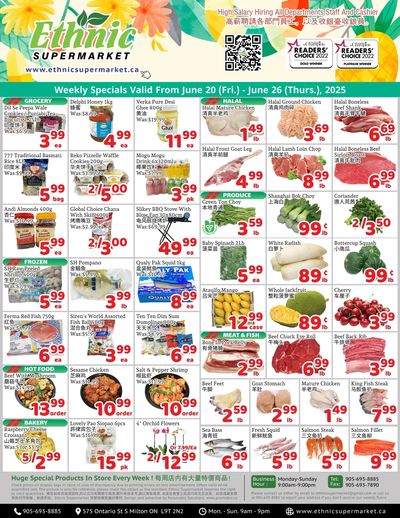 Ethnic Supermarket (Milton) Flyer June 20 to 26