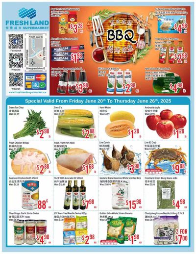 FreshLand Supermarket Flyer June 20 to 26