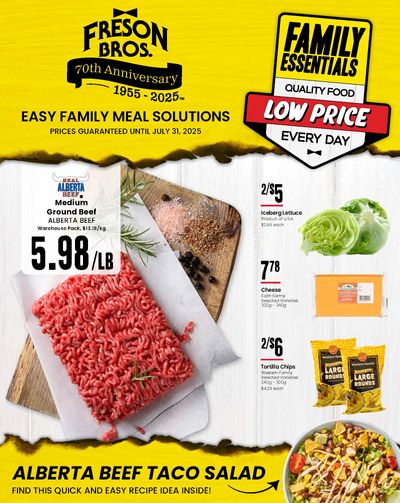 Freson Bros. Family Essentials Flyer June 27 to July 31