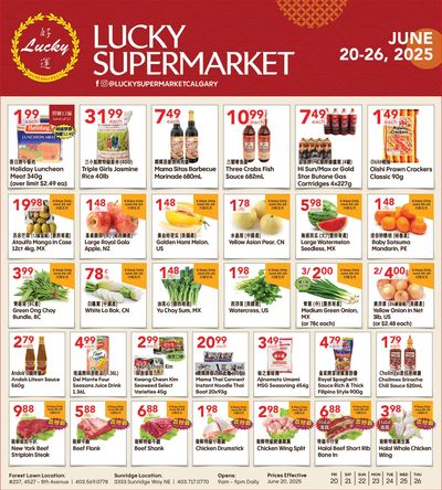 Lucky Supermarket (Calgary) Flyer June 20 to 26