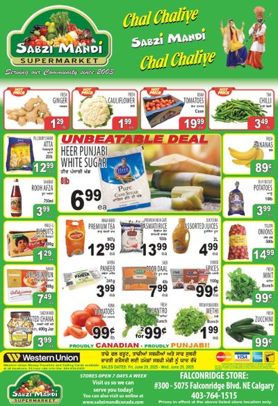 Sabzi Mandi Supermarket (Calgary) Flyer June 20 to 25