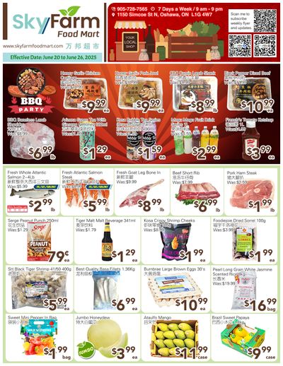 SkyFarm Food Mart Flyer June 20 to 26