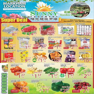 Sunny Foodmart (Markham) Flyer June 20 to 26