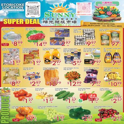 Sunny Foodmart (Etobicoke) Flyer June 20 to 26