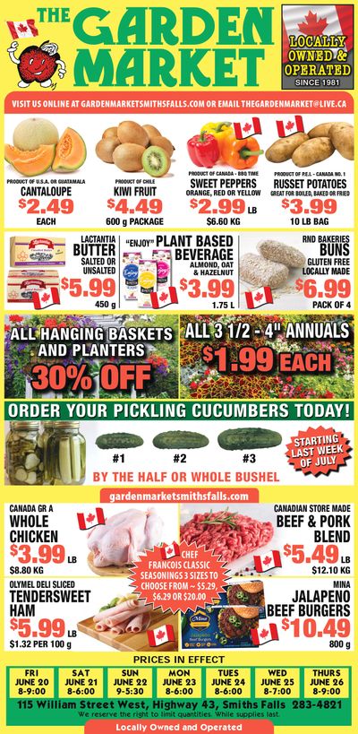 The Garden Market Flyer June 20 to 26 The Garden Market Flyer June 20 to 26