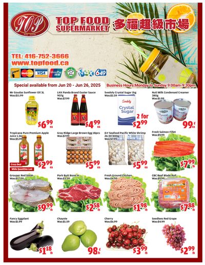 Top Food Supermarket Flyer June 20 to 26