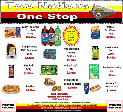 Two Nations One Stop Flyer June 20 to 26