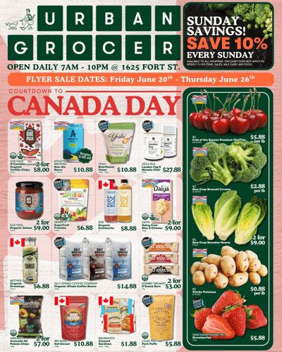 Urban Grocer Flyer June 20 to 26
