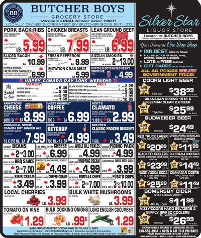 Butcher Boys Grocery Store Flyer June 20 to July 1 Butcher Boys Grocery Store Flyer June 20 to July 1