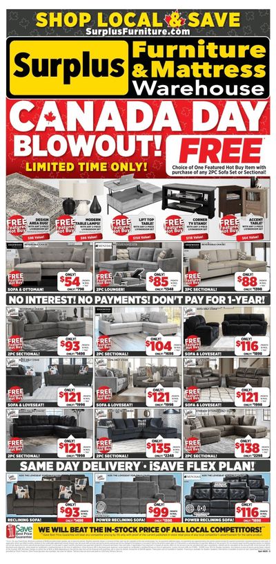Surplus Furniture & Mattress Warehouse (Sydney) Flyer June 23 to 29