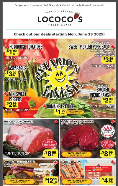 Lococo's Flyer June 23 to 29