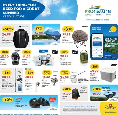 Pronature Flyer June 25 to July 7 Pronature Flyer June 25 to July 7