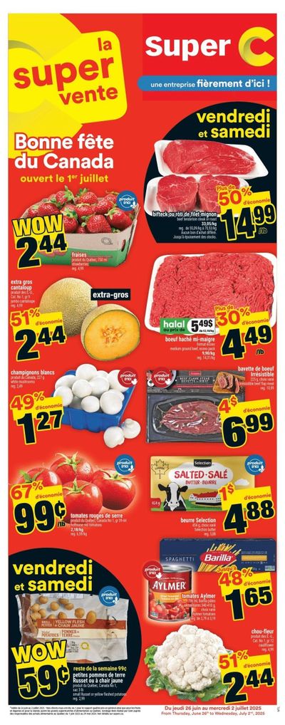 Super C Flyer June 26 to July 2 Super C Flyer June 26 to July 2