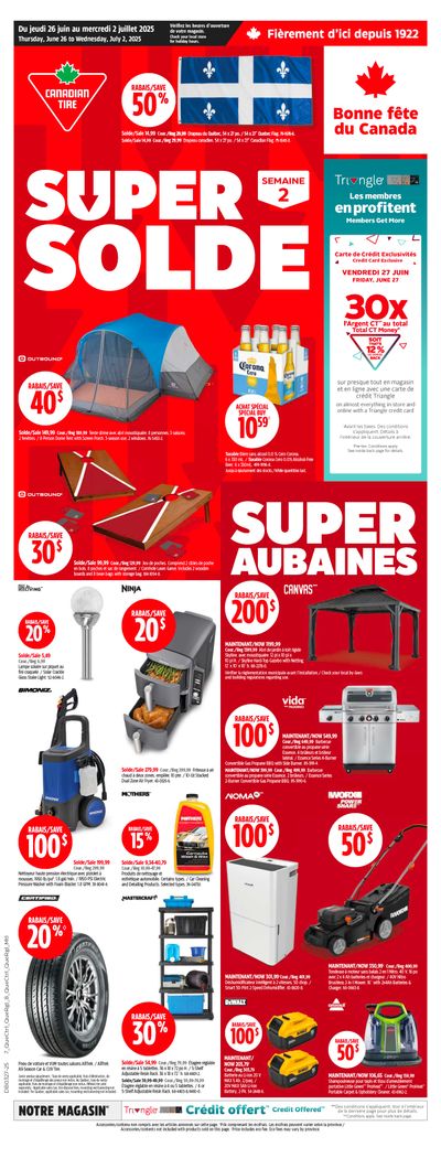 Canadian Tire (QC) Flyer June 26 to July 2
