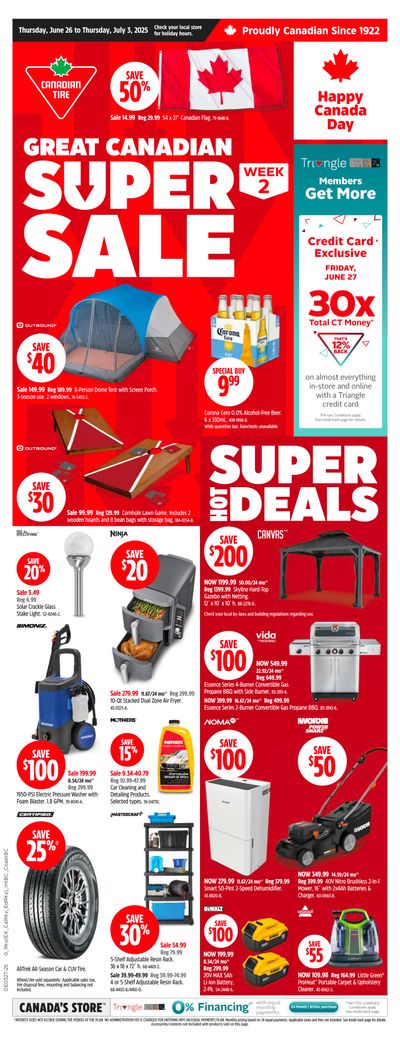 Canadian Tire (West) Flyer June 26 to July 2 Canadian Tire (West) Flyer June 26 to July 2