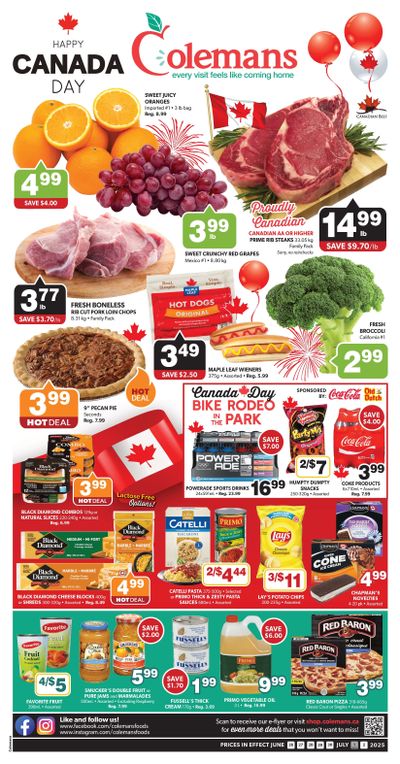Coleman's Flyer June 26 to July 2 Coleman's Flyer June 26 to July 2