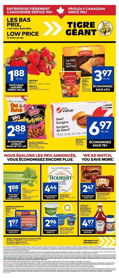 Tigre Géant Flyer June 25 to July 1