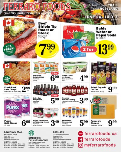 Ferraro Foods Bi-Weekly Flyer June 24 to July 7
