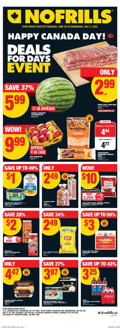 No Frills (West) Flyer June 26 to July 2