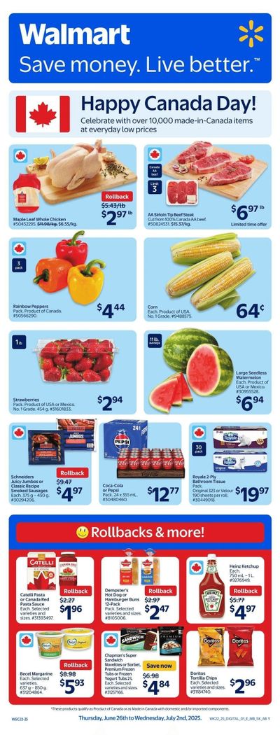 Walmart (West) Flyer June 26 to July 2