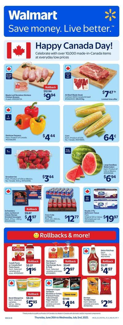 Walmart (Atlantic) Flyer June 26 to July 2