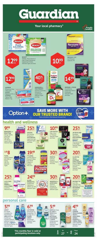 Guardian Pharmacy Monthly Flyer June 27 to July 24 Guardian Pharmacy Monthly Flyer June 27 to July 24