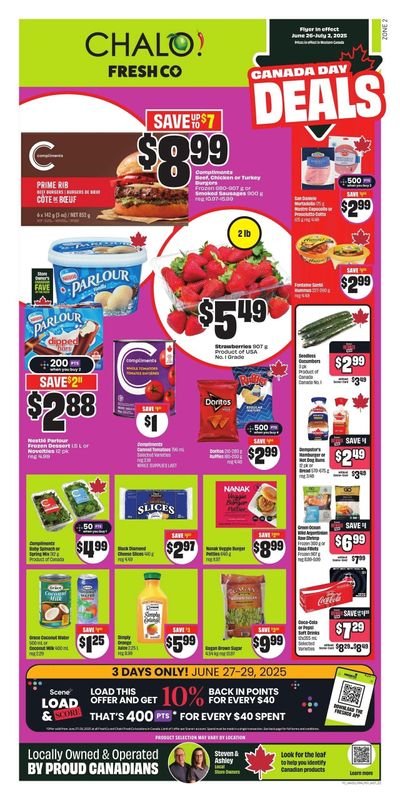 Chalo! FreshCo (West) Flyer June 26 to July 2 Chalo! FreshCo (West) Flyer June 26 to July 2