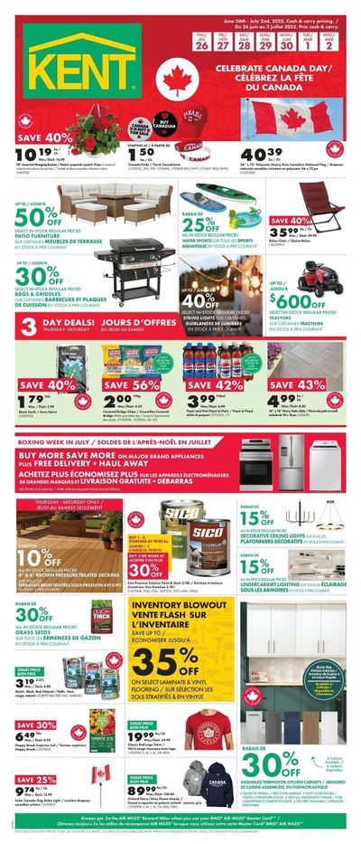 Kent Building Supplies Flyer June 26 to July 2 Kent Building Supplies Flyer June 26 to July 2