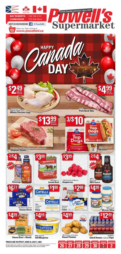 Powell's Supermarket Flyer June 26 to July 2 Powell's Supermarket Flyer June 26 to July 2