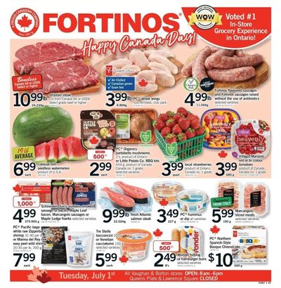 Fortinos Flyer June 26 to July 2 Fortinos Flyer June 26 to July 2