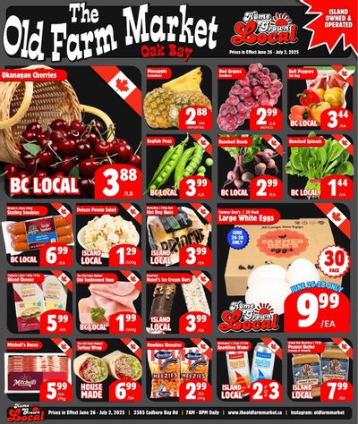The Old Farm Market (Victoria) Flyer June 26 to July 2 The Old Farm Market (Victoria) Flyer June 26 to July 2