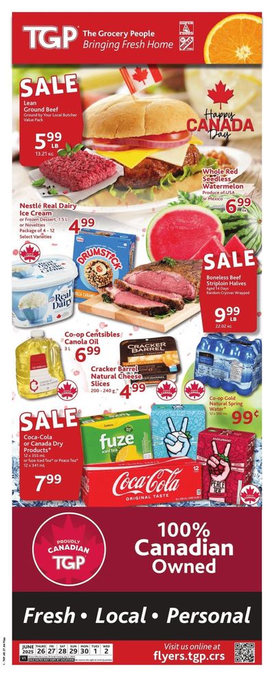 TGP The Grocery People Flyer June 26 to July 2 TGP The Grocery People Flyer June 26 to July 2