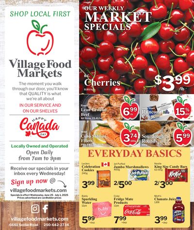 Village Food Markets Flyer June 25 to July 1 Village Food Markets Flyer June 25 to July 1