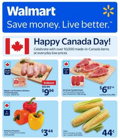 Walmart Canada Flyer Deals June 26th – July 2nd: Maple Leak Chicken Breasts 4pk $9.94 + More