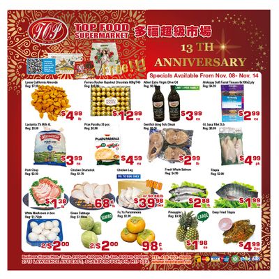 Top Food Supermarket Flyer November 8 to 14