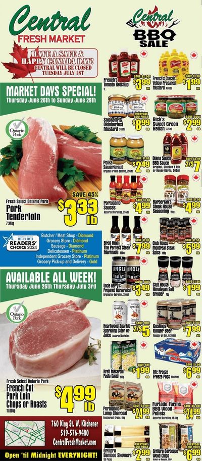 Central Fresh Market Flyer June 26 to July 3