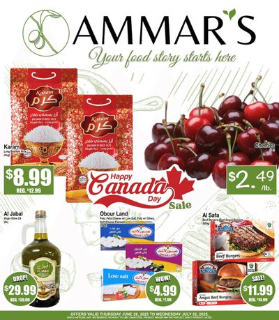 Ammar's Halal Meats Flyer June 26 to July 2 Ammar's Halal Meats Flyer June 26 to July 2