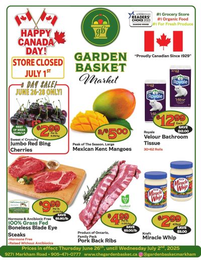 The Garden Basket Flyer June 26 to July 2 The Garden Basket Flyer June 26 to July 2