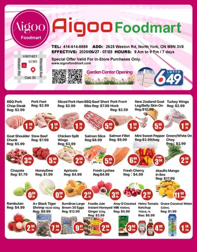 Aigoo Foodmart Flyer June 27 to July 3 Aigoo Foodmart Flyer June 27 to July 3
