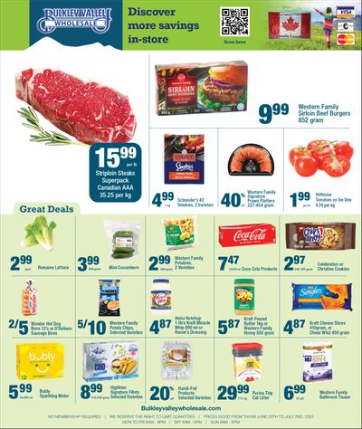 Bulkley Valley Wholesale Flyer June 26 to July 2