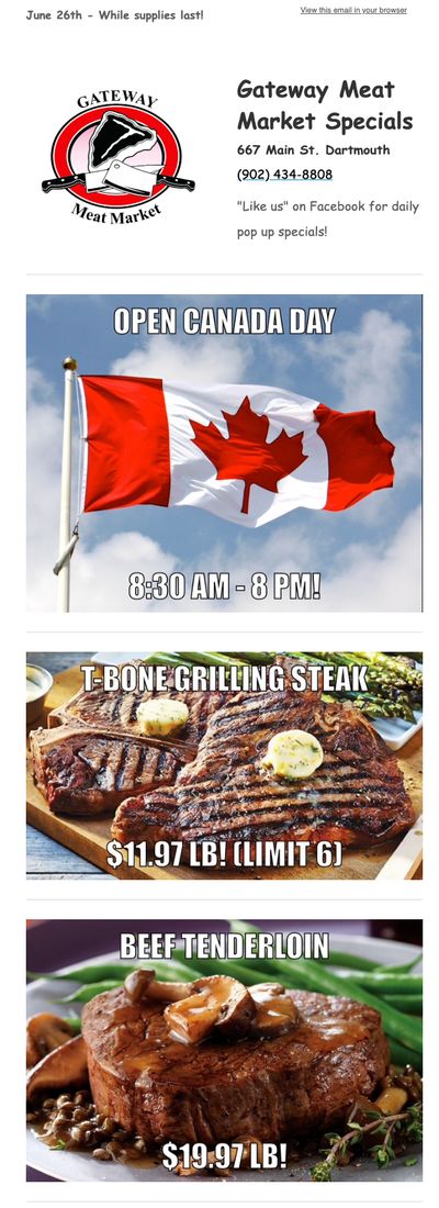Gateway Meat Market Flyer June 26 to July 2 Gateway Meat Market Flyer June 26 to July 2
