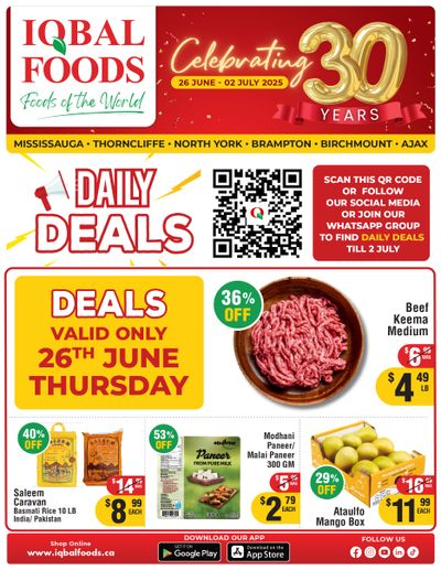 Iqbal Foods Flyer June 26 to July 2