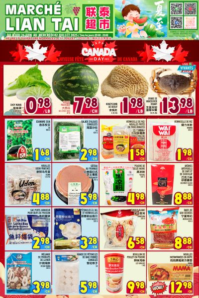 Marche Lian Tai Flyer June 26 to July 2 Marche Lian Tai Flyer June 26 to July 2